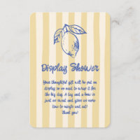 Italian Lemon Doodle Hand Drawn Display Shower