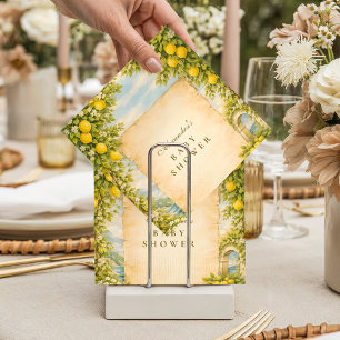 Italian Lemon Garden Baby Shower Napkin