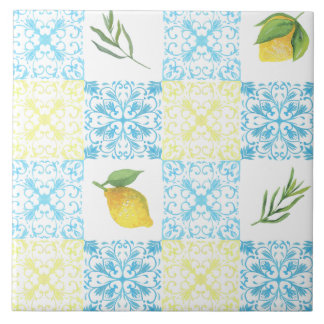 Italian Lemon Mediterranean Pattern Tile