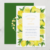 Italian Lemon Monogram Wedding