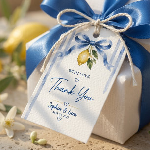Italian Lemon Wedding Elegant Gift Tags
