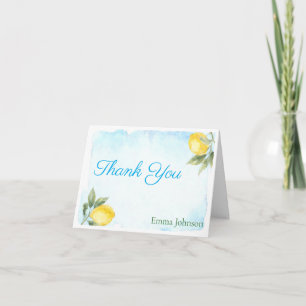 Italian Lemon Wedding Thank You Card