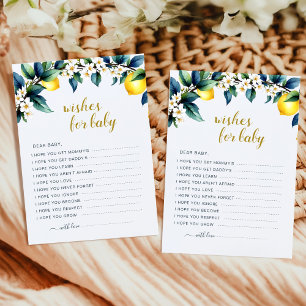 Italian Lemon Wishes for Baby Card Ciao Baby