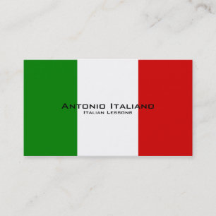 Italian Lessons / Italian Teacher Business Card