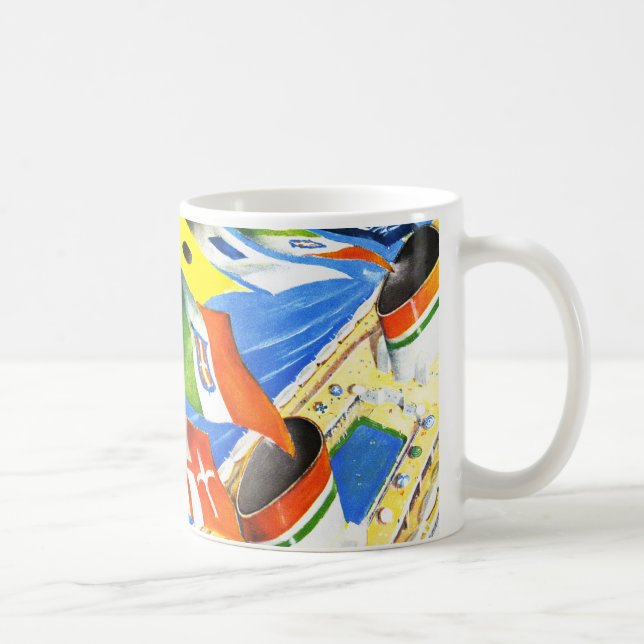Italian Line ~ Under This Flag Coffee Mug (Right)