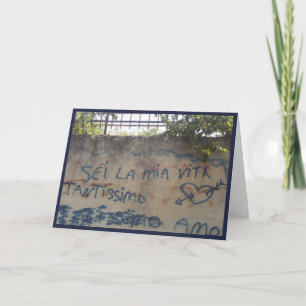 Italian Love Graffiti Cards