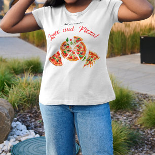 Italian Love & Pizza Party Slice Bridal Shower T-Shirt