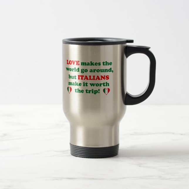 Italian Love Travel Mug (Right)
