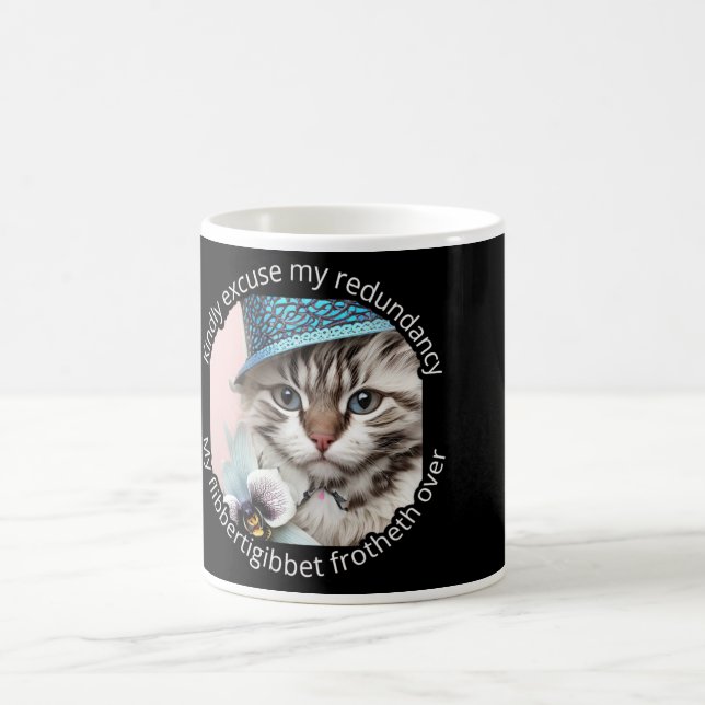 Italian Luxury Cat: Ombre Coffee Mug (Center)