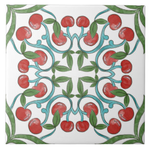 Italian Majolica Fruit  Tile