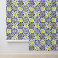 Italian Majolica Style Lemon Tile Pattern