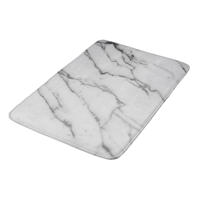 Italian Marble #4 #faux #marble #decor #art  Bath Mat (Angled)