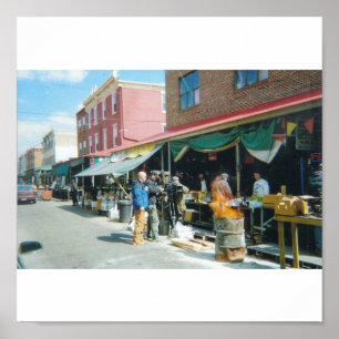 Italian Market in Philadelphia Poster