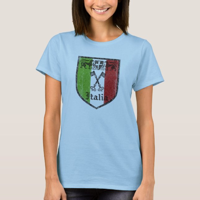 Italian Mediaeval Crest Womens Top Shirt (Front)