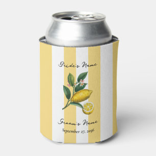 Italian Mediterranean Citrus Lemon Orange Wedding Can Cooler
