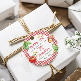 Italian Mediterranean Food Thak you Gift Tag