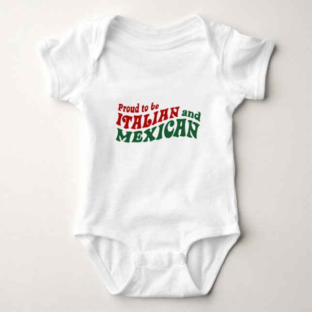 Italian Mexican Baby Bodysuit (Front)
