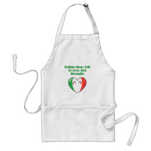 Italian Mom Full Of Love And Strength Design Standard Apron