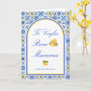 Italian Mom I Love You Mamma Mother’s Day Card