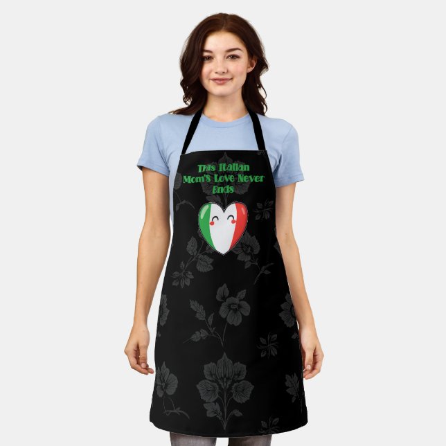Italian Mom's Endless Love Family Forever Apron (Worn)