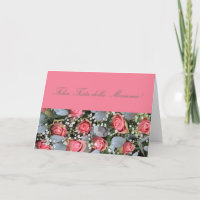 Italian Mother's Day rose card