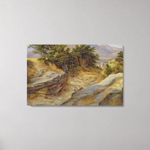 Italian Mountain Landscape, c.1824 Canvas Print