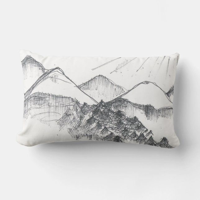 Italian Mountains Lumbar Cushion (Front)