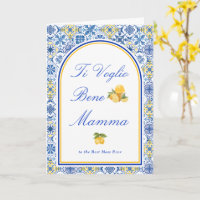 Italian Mum I Love You Mamma Mother’s Day Card