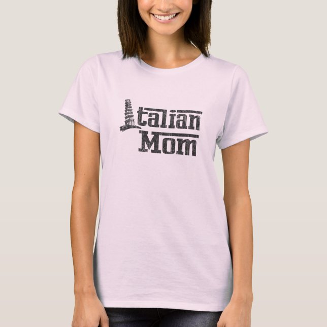 Italian Mum Pink T-Shirt (Front)