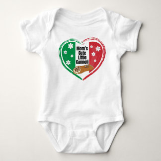 Italian Mum's Cute Little Cannoli Heart Baby Bodysuit