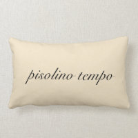 Italian "Nap Time" Cream Pillow