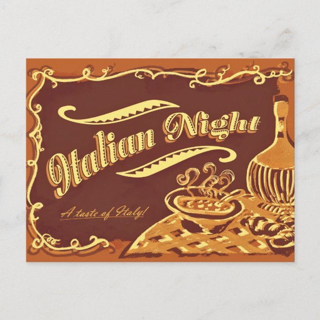 Italian Night Post Card (Front)