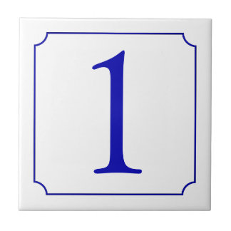 Italian Number Ceramic Tile
