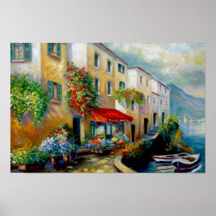 Italian Ocean Front Street Poster