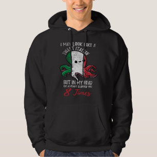 Italian Octopus Quote Italian Women Vintage Hoodie