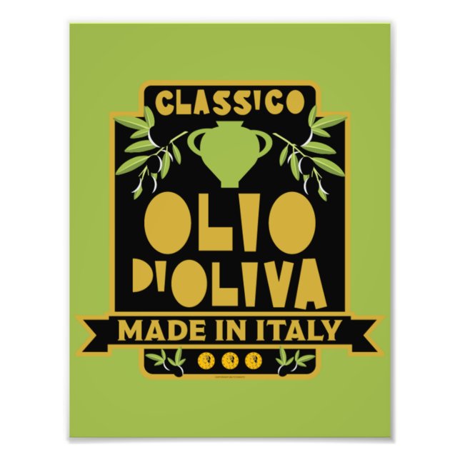  Italian Olive Oil Wall Art (Front)
