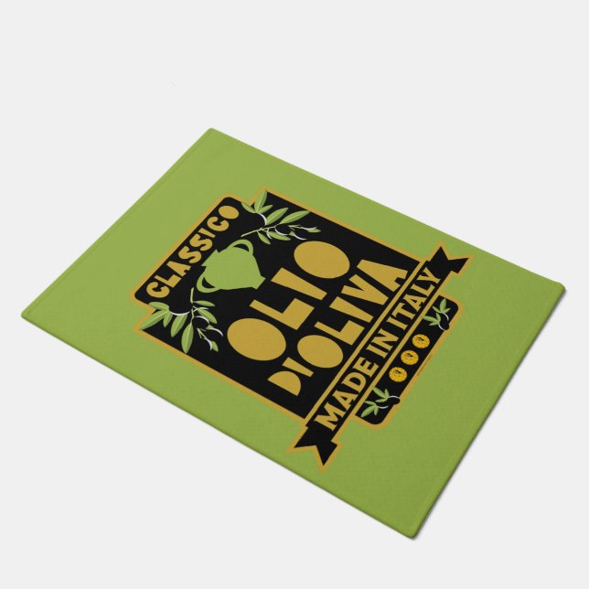  Italian Olive Oil Wall Art Doormat (Angled)