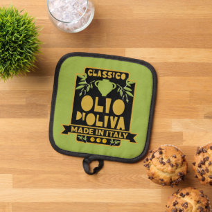 Italian Olive Oil Wall Art Pot Holder