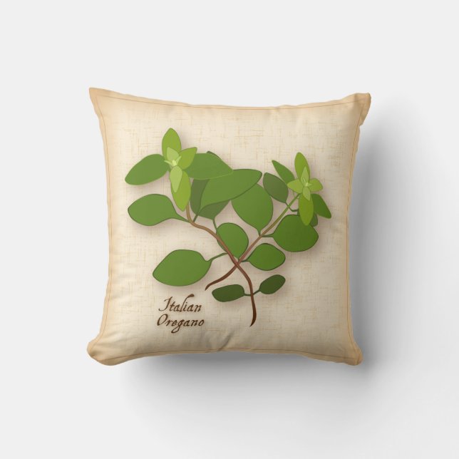 Italian Oregano Herb Cushion (Front)