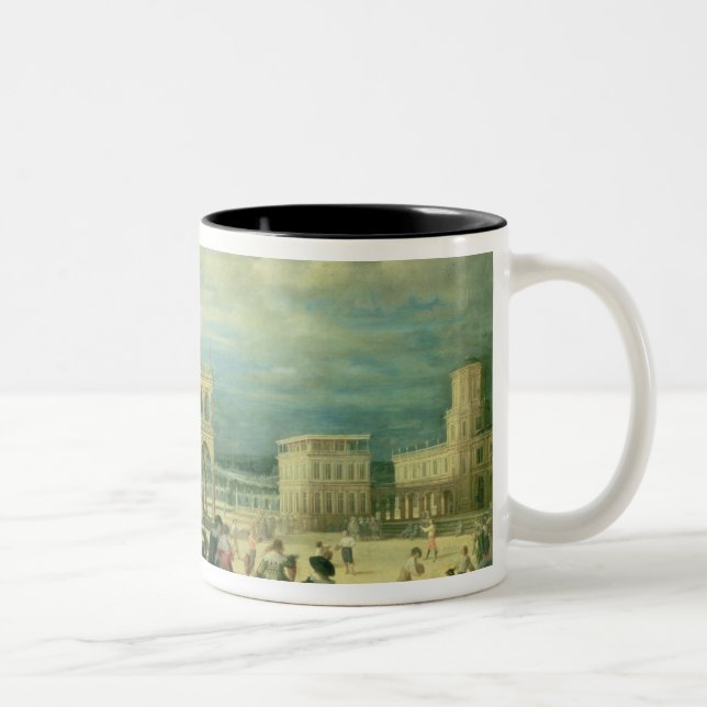 Italian Palace, 1623 Two-Tone Coffee Mug (Right)