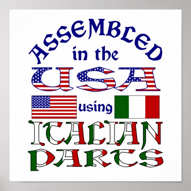 Italian Parts Poster (Front)