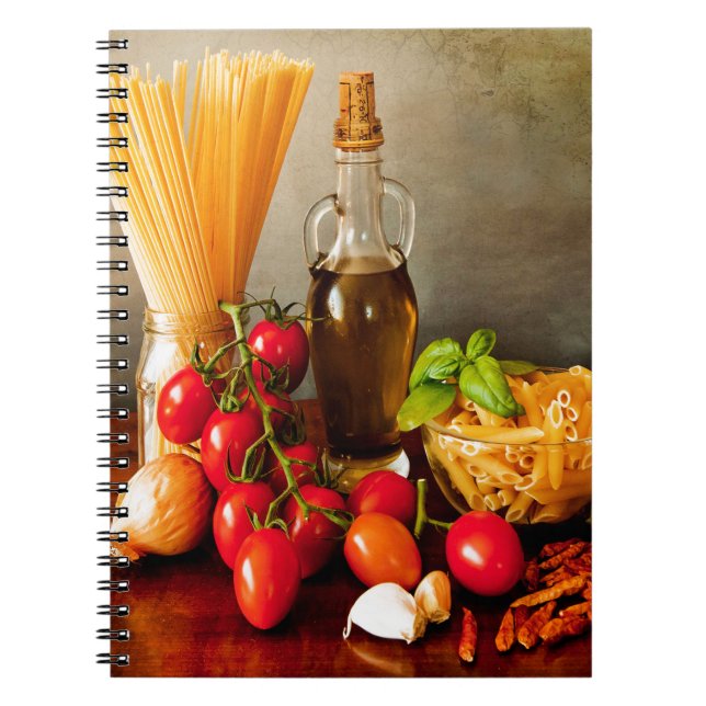Italian pasta arrabbiata notebook (Front)