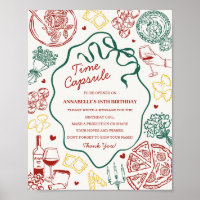Italian Pasta Baby Shower Time Capsule Game