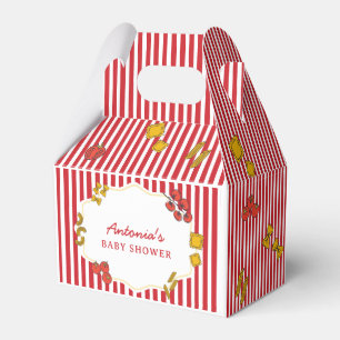 Italian Pasta Ciao Bambino Shower Thank You Gift Favour Box