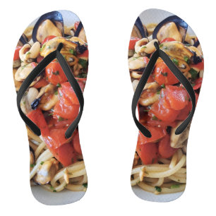 Italian Pasta Flip Flops  - Walk with Flavor