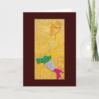 Italian Pasta Girl Card