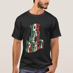 Italian Pasta Lover Design For Spaghetti Noodles L T-Shirt