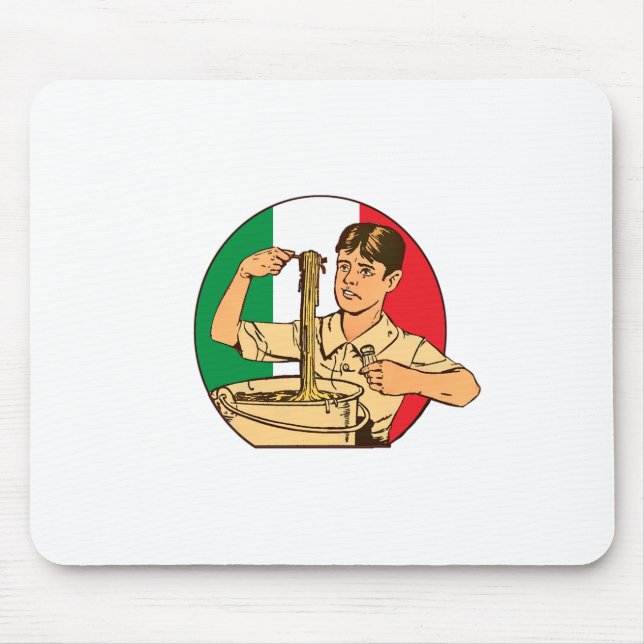 Italian Pasta Mouse Pad (Front)
