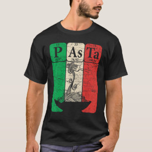 Italian Pasta Periodic Table Elements Italian Flag T-Shirt