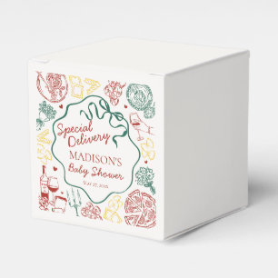 Italian Pasta Special Delivery Baby Shower Favour Box
